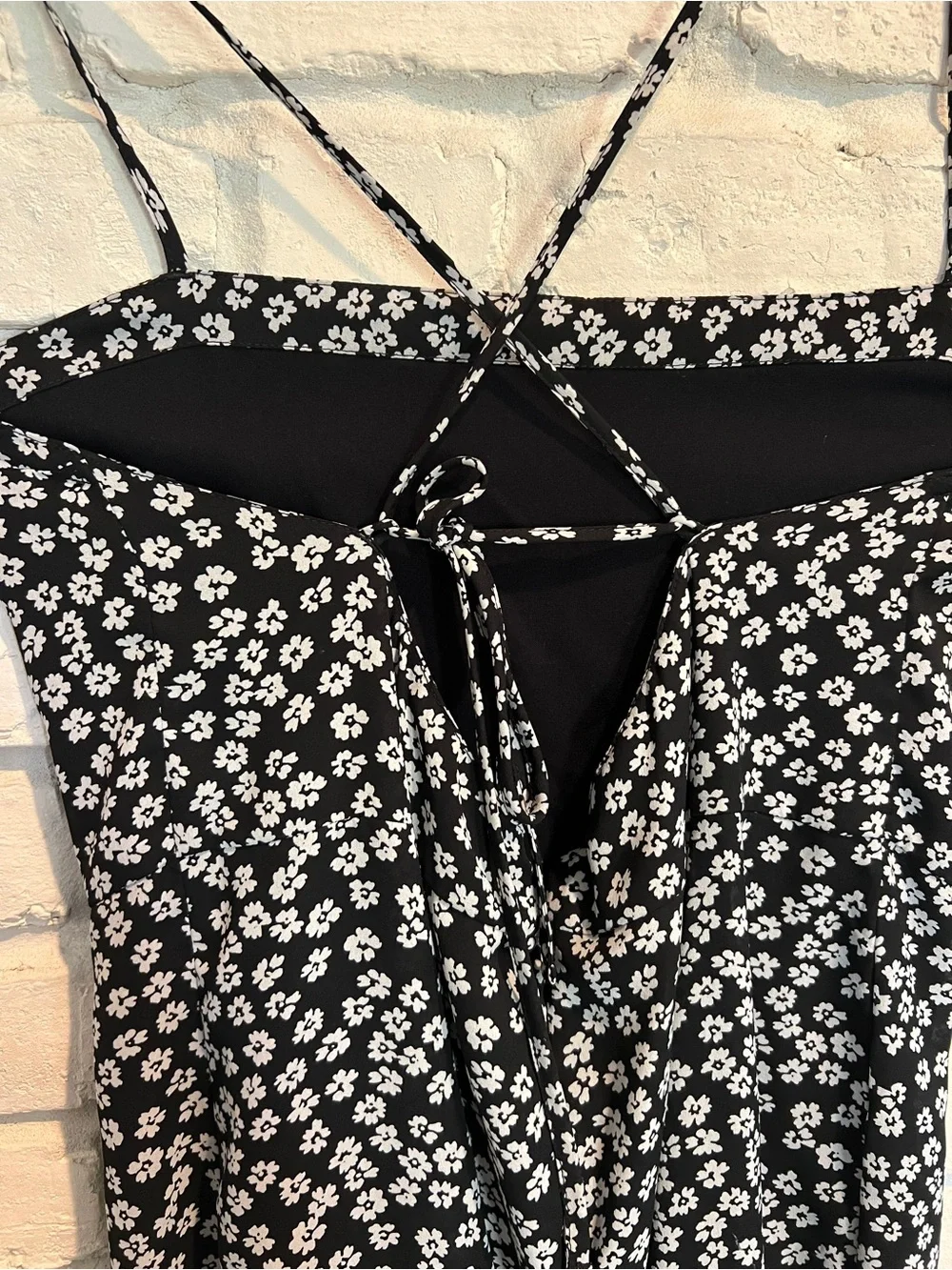 Abercrombie & Fitch Black Floral Maxi Slip Dress